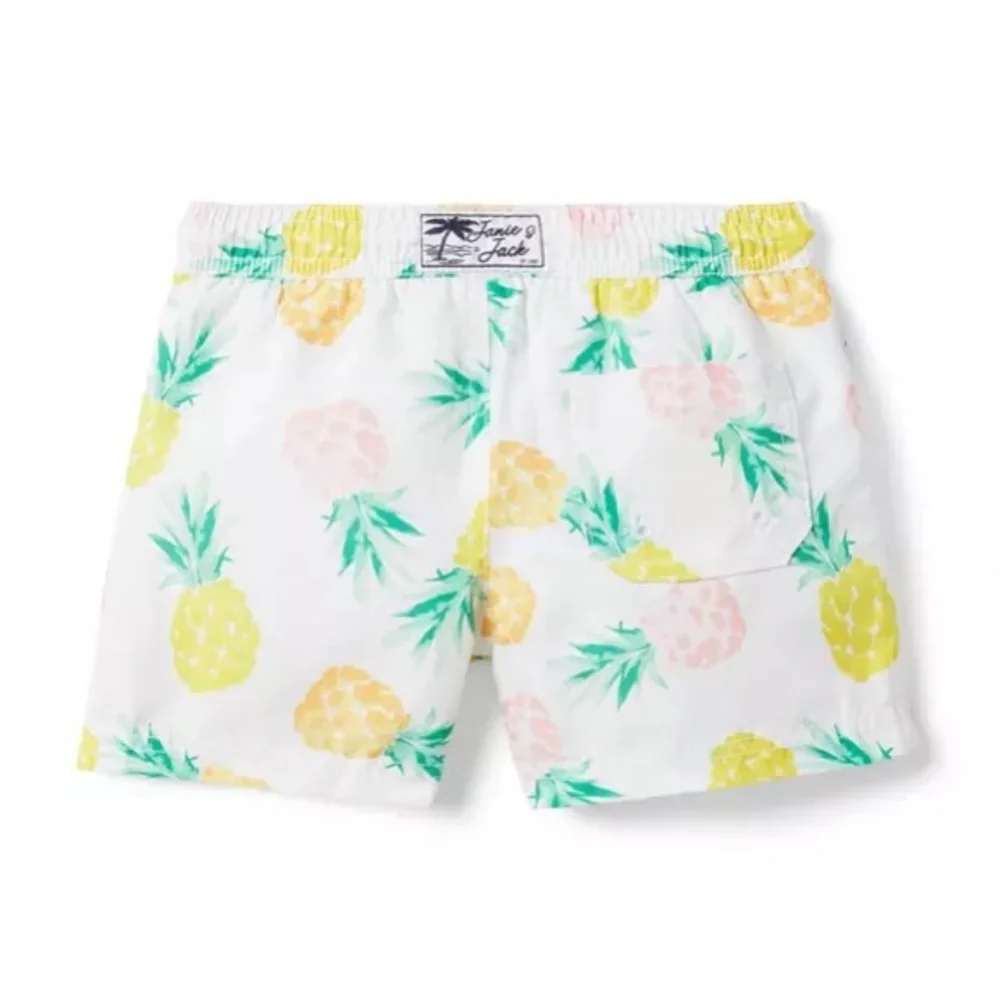 JANIE and JACK RECYCLED PINEAPPLE SWIM TRUNK